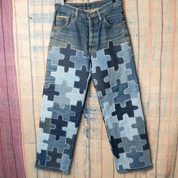 Levi's Other - Custom levis patchwork jeans